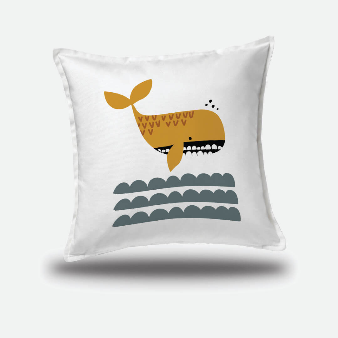 Cushion Cover - Nautical Whale of a Time