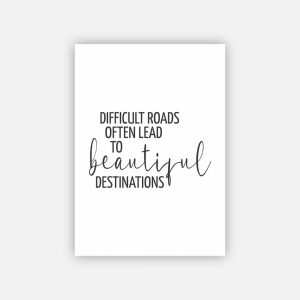 Poster - Difficult Roads