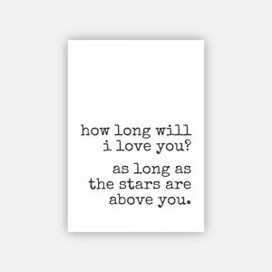 Poster - How Long Will I Love You