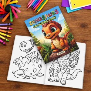Colouring In Book - Dinosaur
