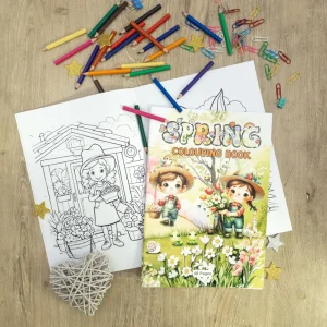 Colouring In Book - Spring
