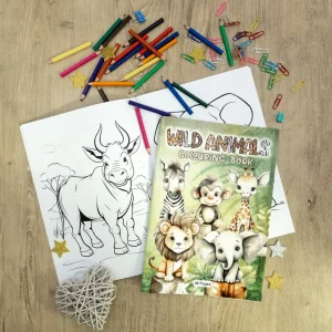 Colouring In Book - Wild Animals