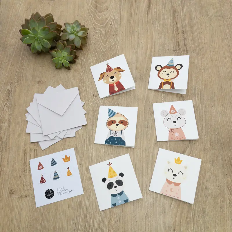 Gift Cards - Birthday Animal Heads