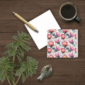 Square Notepad - Protea