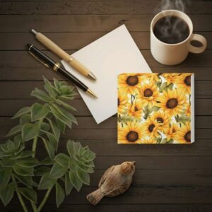 Square Notepad - Sunflower