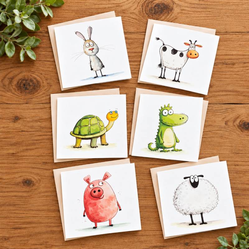 Gift Cards - Funky Animals