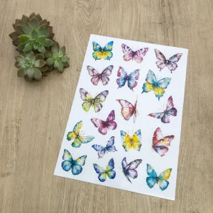 Sticker Sheet - Butterflies A4