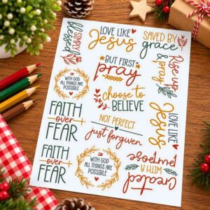 Sticker Sheet - Christian A4