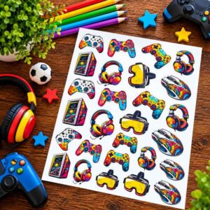 Sticker Sheet - Gaming A4