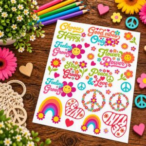 Sticker Sheet - Groovy A4