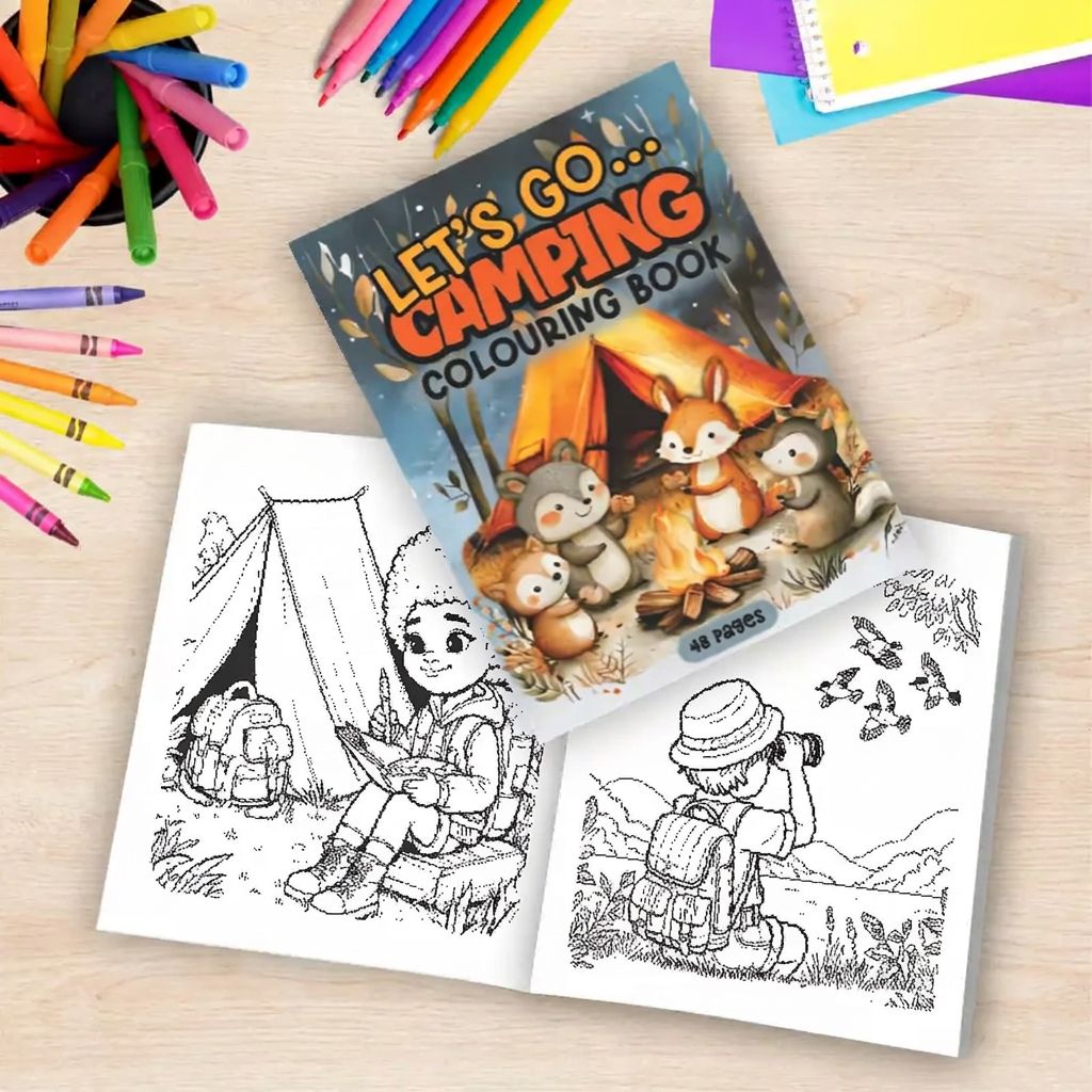 Colouring in Book - Camping