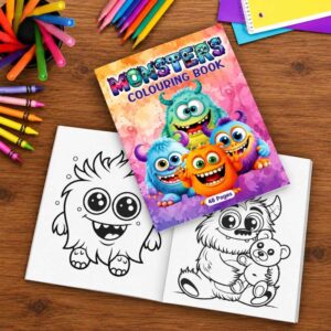Colouring in Book -  Monsters