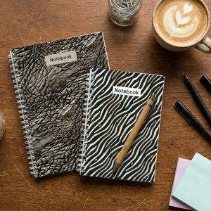 Notebook Set - Elephant & Zebra Skin