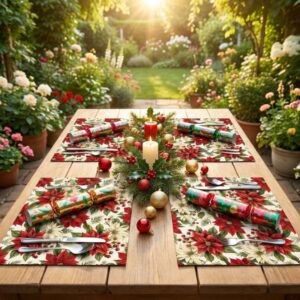 Placemats A3 - Christmas Poinsettia