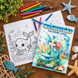 Colouring In Book - Sea Creatures