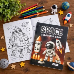 Colouring In Book - Space