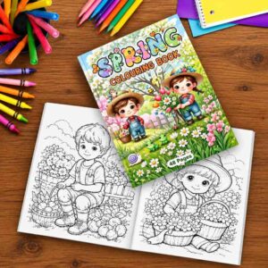 Colouring In Book - Spring