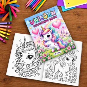 Colouring in Book - Unicorn
