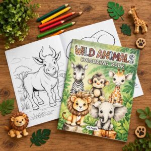 Colouring In Book - Wild Animals