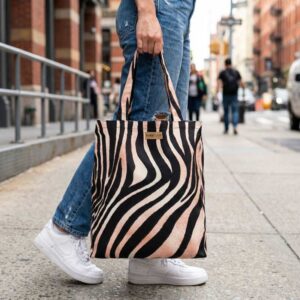 Shopping Bag - Zebra Skin