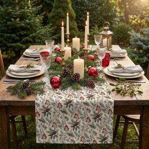 Table Runner - Christmas Berries