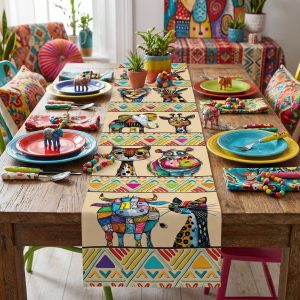 Table Runner - Whimsical Animals