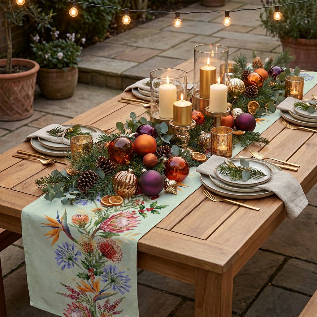 Table Runner - Christmas SA Wild Flowers