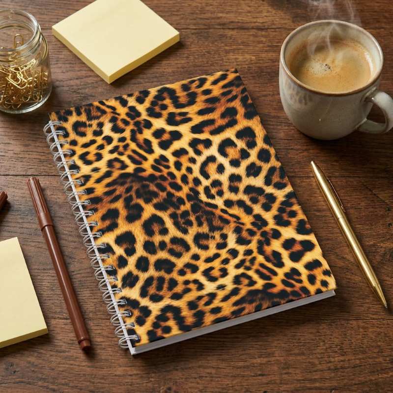Notebook Hardcover A5 - Leopard Skin