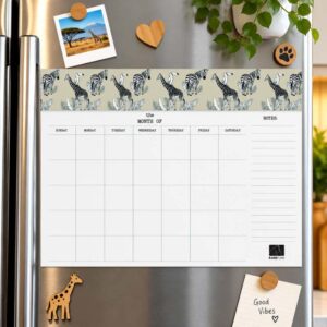 Monthly Magnetic Planner A3 - Animals