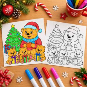 Canvas Print - Christmas Bears