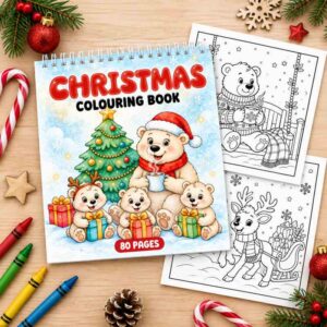 Colouring in Book - Christmas Square