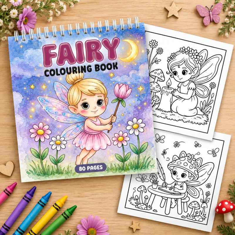 Colouring in Book - Fairies