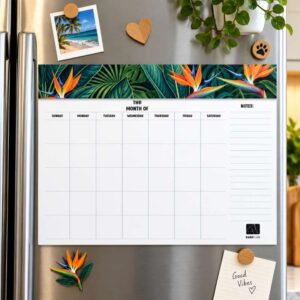 Monthly Magnetic Planner A3 - Jungle Jive