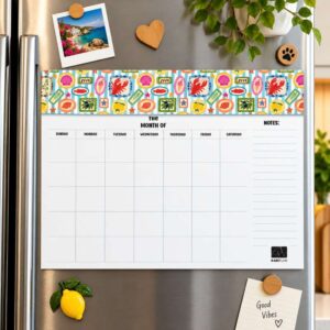 Monthly Magnetic Planner A3 - Lobster