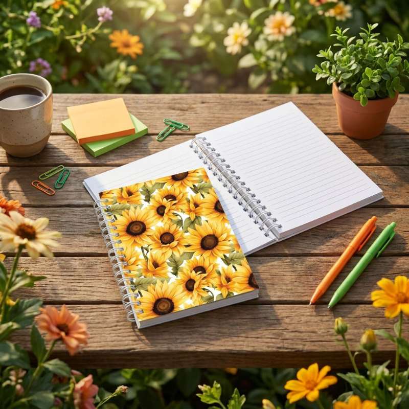 Notebook A6 - Sunflowers