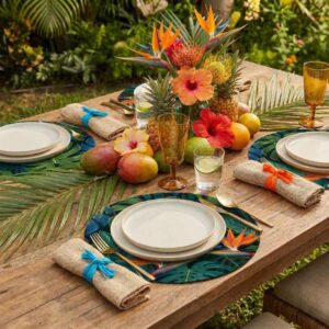 Placemats & Coasters Round - Jungle Jive