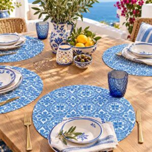 Placemats & Coasters Round - Mediterranean