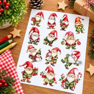 Sticker Sheet - Christmas Gnomes