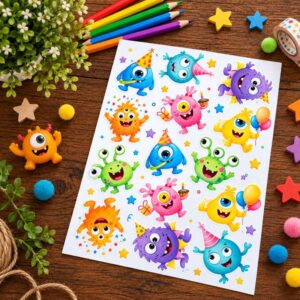 Sticker Sheet - Monsters