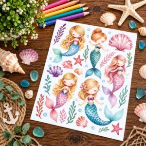 Sticker Sheet - Mermaids