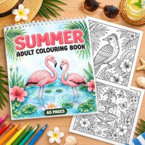 Colouring In Book - Summer