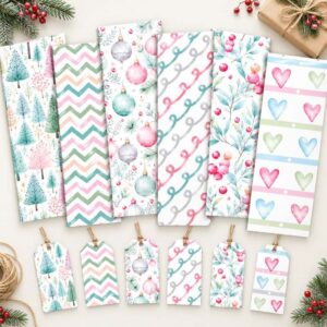 Wrapping Paper - Christmas Pastel