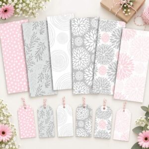 Wrapping Paper - Pink & Grey Floral